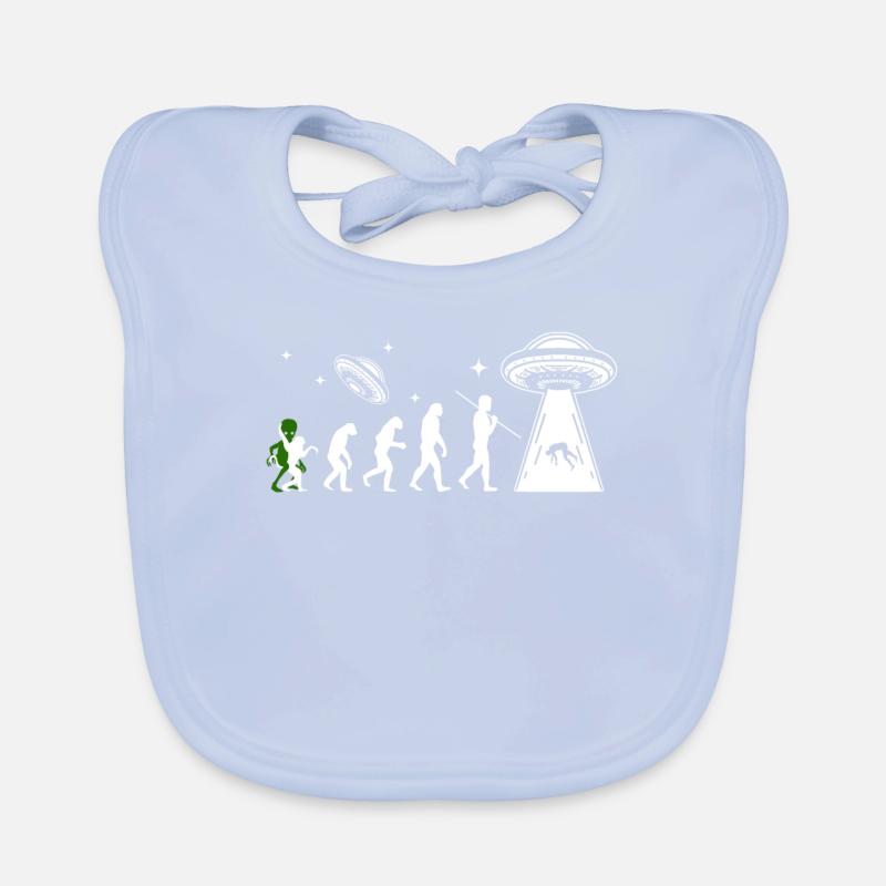 Alien, UFO, UAP, Space, Space Flying Object Organic Baby Bibs