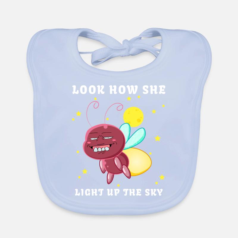 Look How She Lights Up The Sky Meme Firefly magic Baby Bio-Lätzchen
