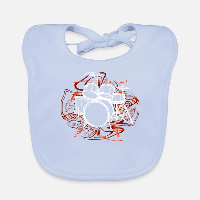 Drums Drummers Drummers Organic Baby Bibs