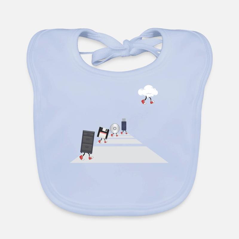 IT Geek, Accessoires PC Évolution des périphériques de stockage Bavoir bio Bébé
