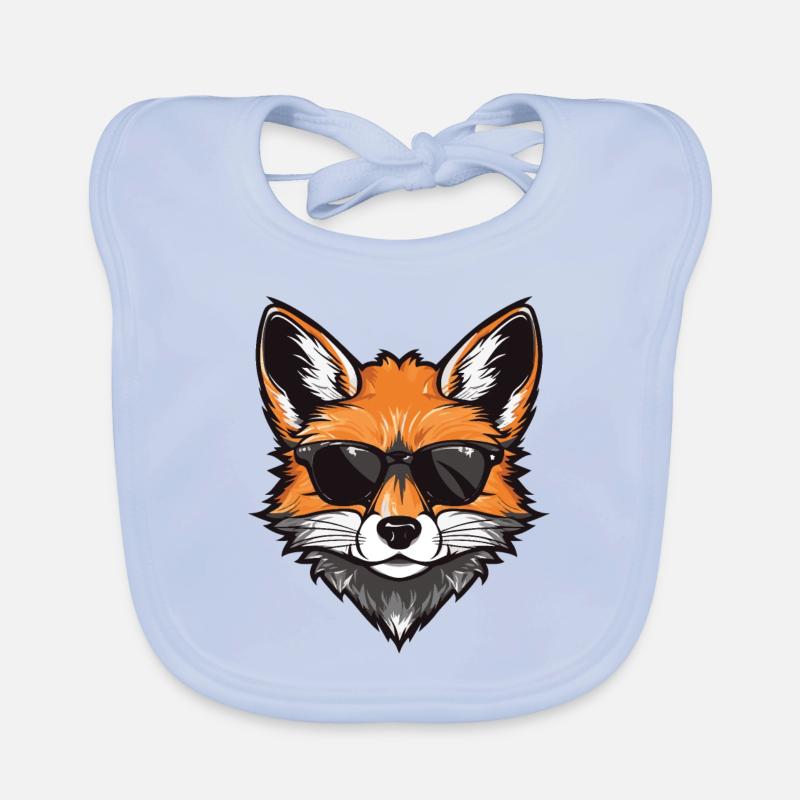 Fête Fox Cool Head Bavoir bio Bébé