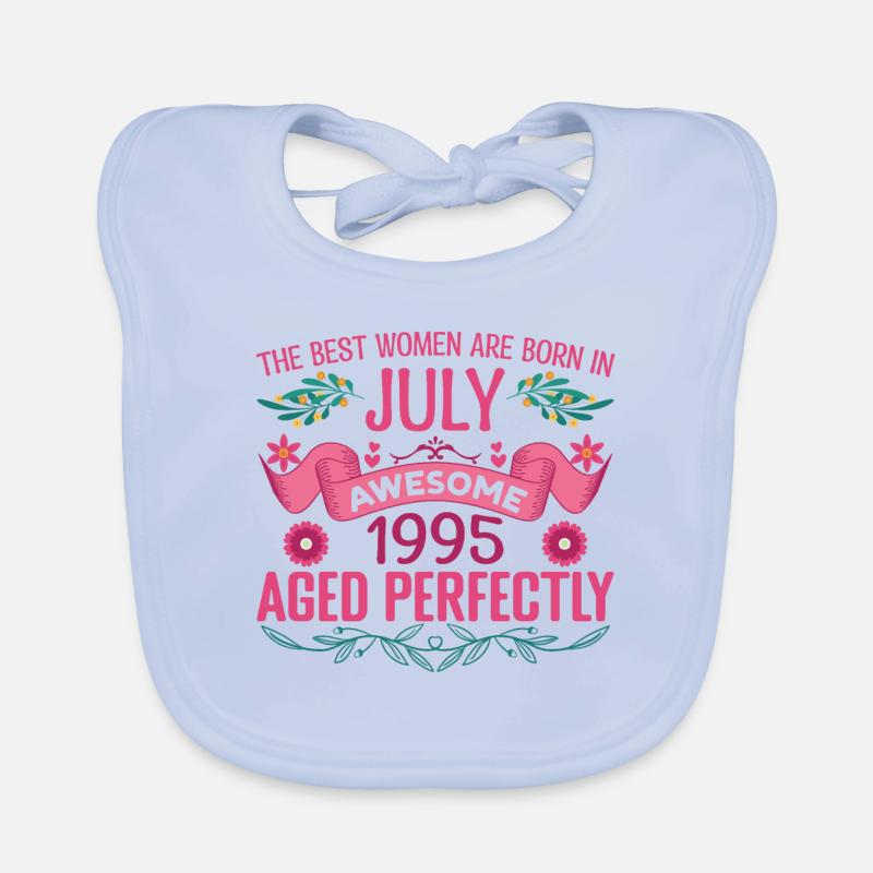 Juli 1995 Geburtstagsfrau Juli 1995 Baby Bio-Lätzchen