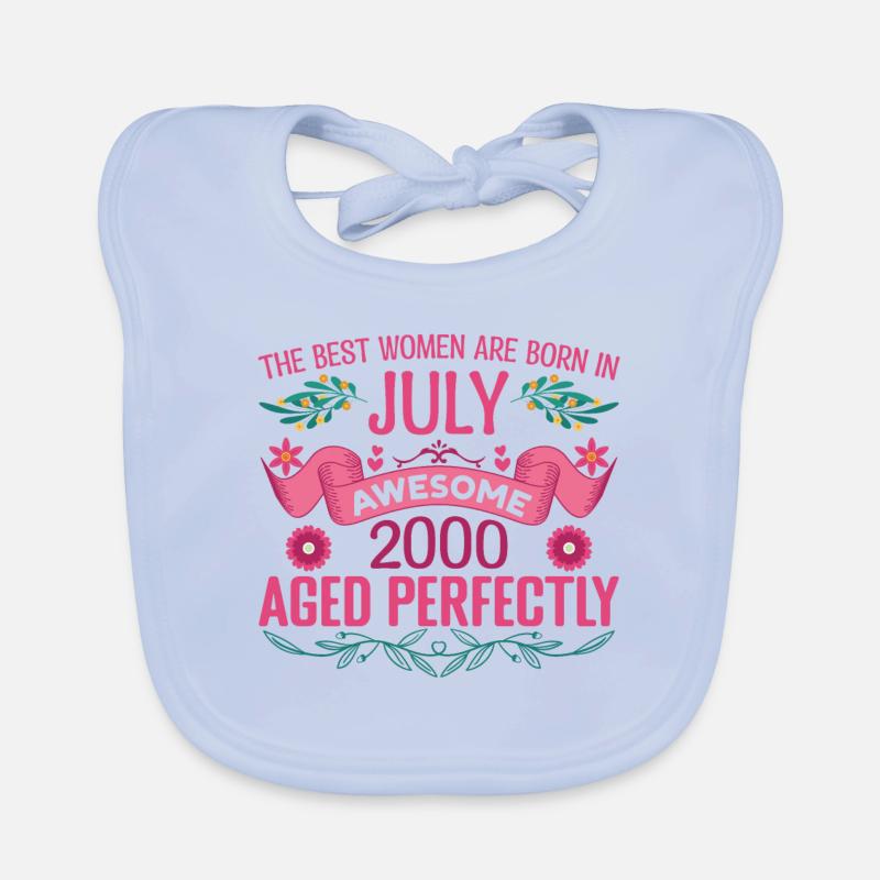 Juli 2000 Geburtstag Frau Juli 2000 Baby Bio-Lätzchen