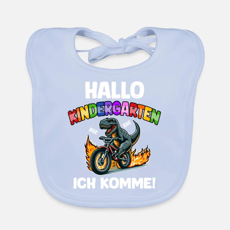 T-Rex Dino Kindergartenstart Kinder Jungs, Mädchen Baby Bio-Lätzchen