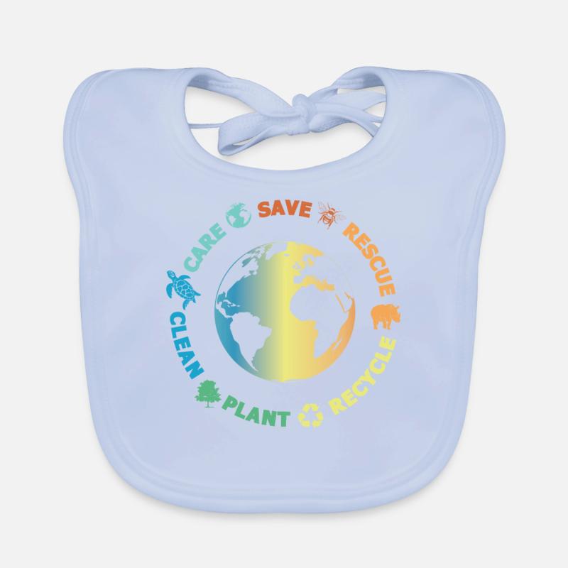 Environmental Protection, Nature Conservation, Ocean Protector, Planet Organic Baby Bibs