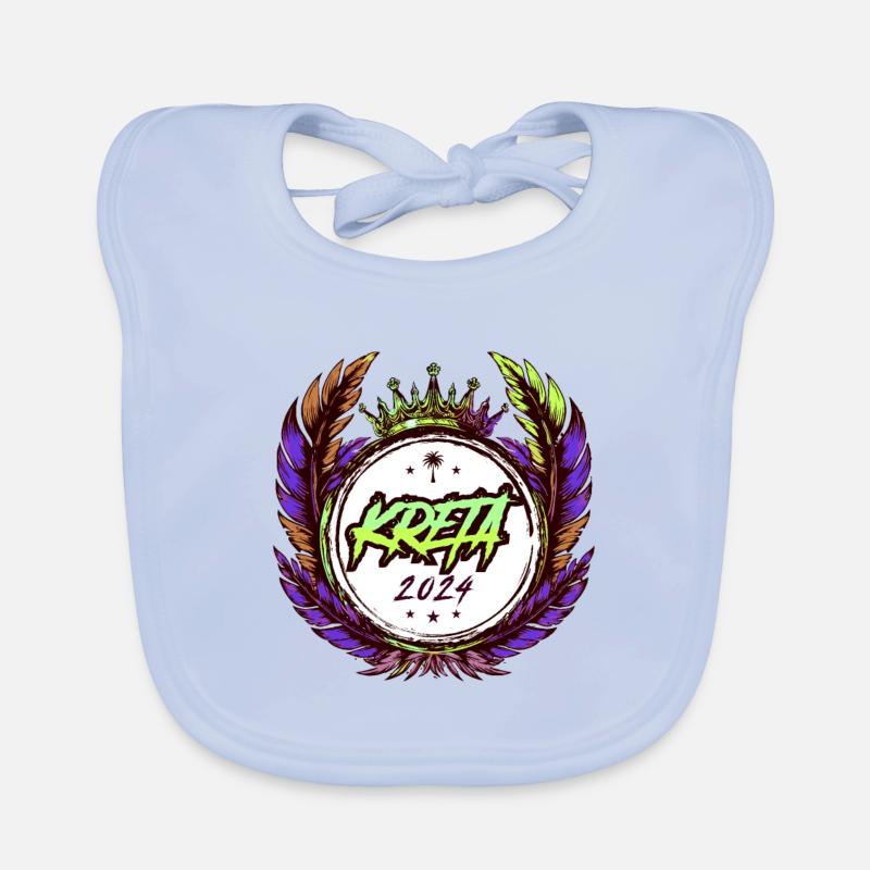 Crete 2024 Colorful Organic Baby Bibs