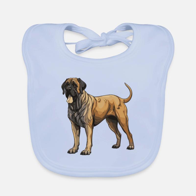 Mastiff Hund Baby Bio-Lätzchen