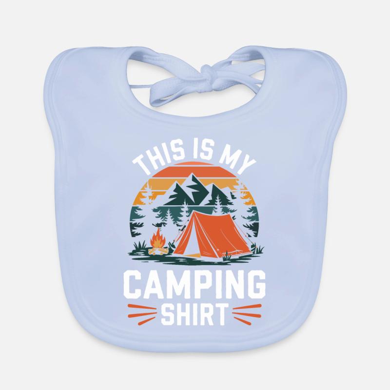 C’est ma chemise de camping Campen Bavoir bio Bébé