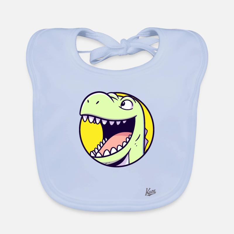Dino amical et heureux Bavoir bio Bébé
