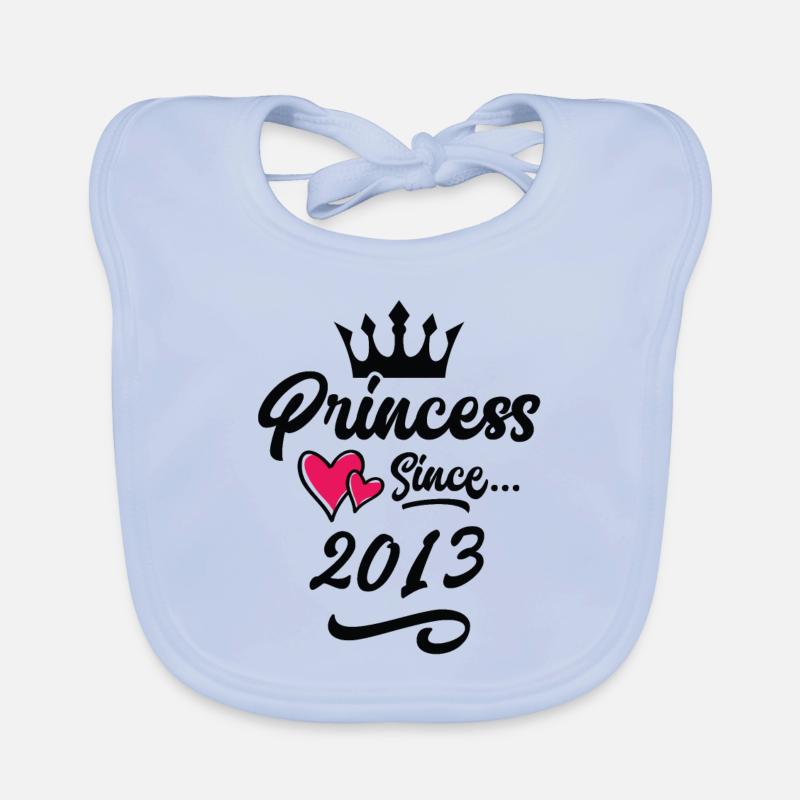 2013 Princess Birthday Organic Baby Bibs