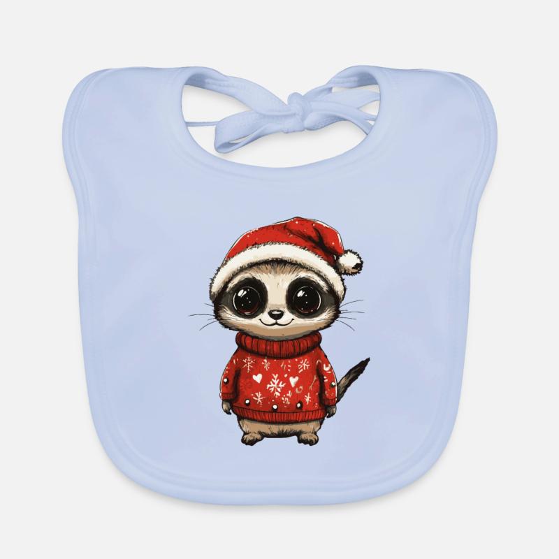 Bande dessinée de Noël de suricate Bavoir bio Bébé