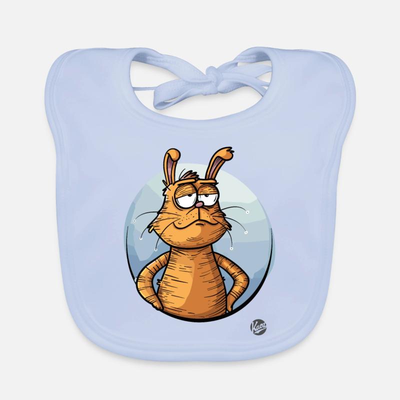 Lapin de dessin animé cool Bavoir bio Bébé