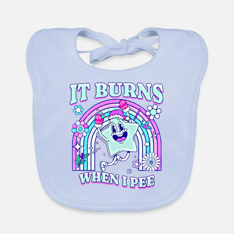 Winter Edition "It Burns when i Pee"! sarkastisch Baby Bio-Lätzchen