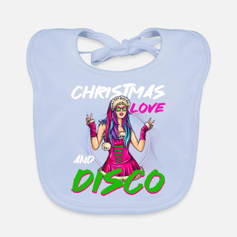 La Mère Noël sur la piste de danse ! Techno de Noël Bavoir bio Bébé