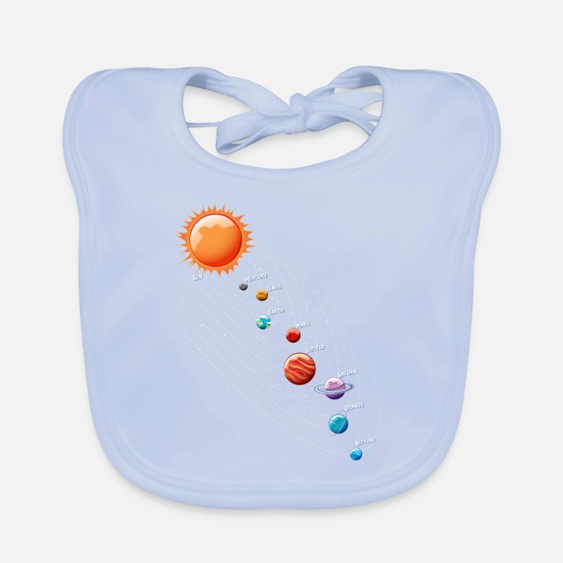Système solaire Pendule Physique Planètes Science Bavoir bio Bébé