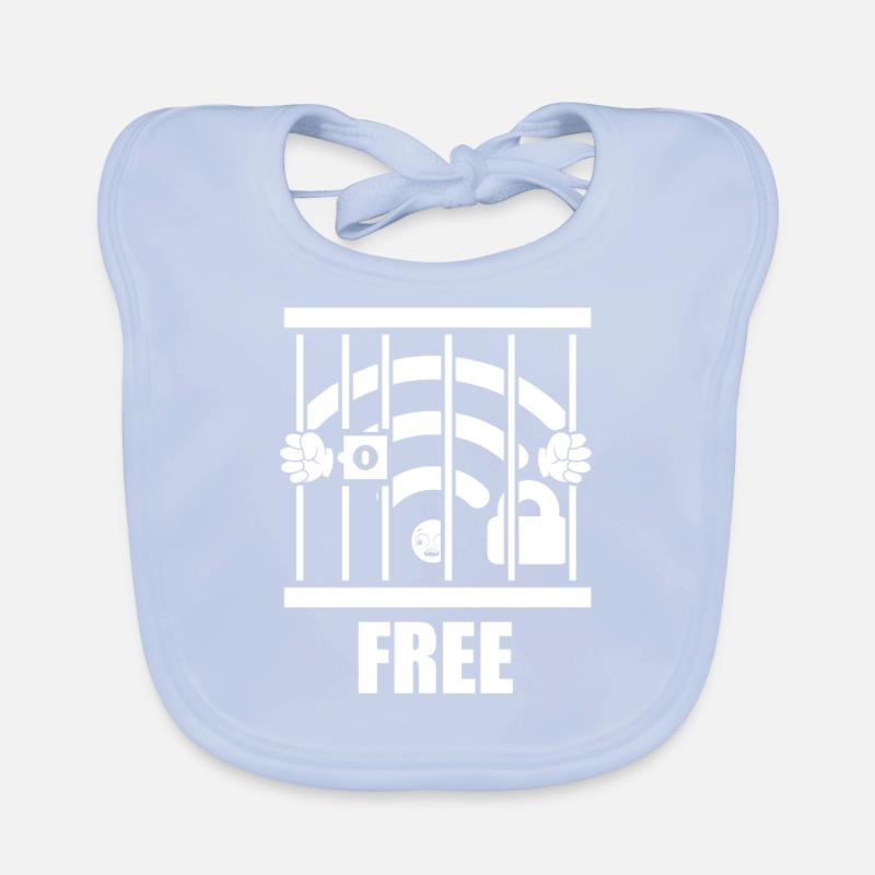 PC Funny Free Wireless PC Gift Computer Organic Baby Bibs