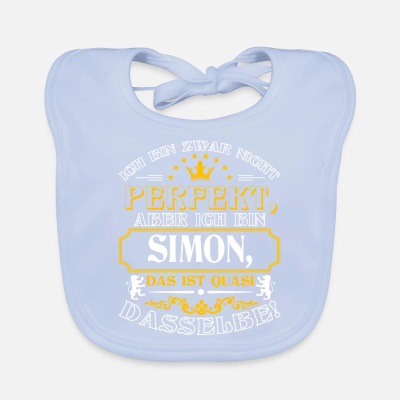 Drôle de nom jour SIMON avec nom nom Bavoir bio Bébé