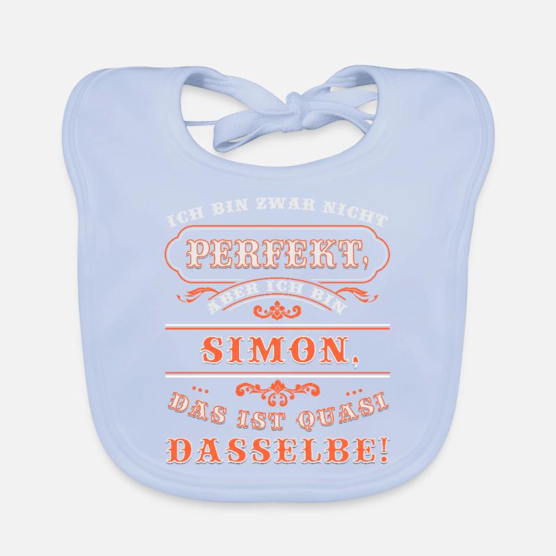 Drôle de nom jour SIMON avec nom nom Bavoir bio Bébé