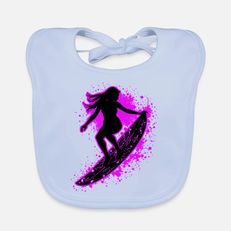 Surfeur élégant Surfer Surfer Bavoir bio Bébé