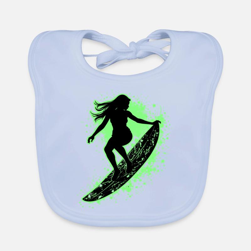 Surfeur élégant Surfer Surfer Bavoir bio Bébé