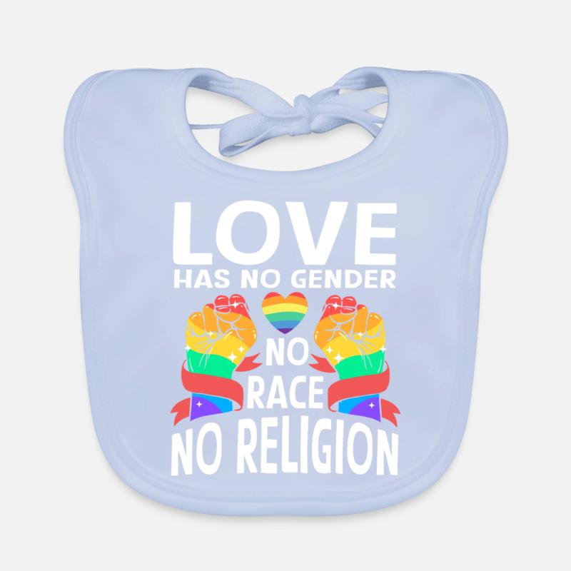 Nice "Against Racism" Organic Baby Bibs