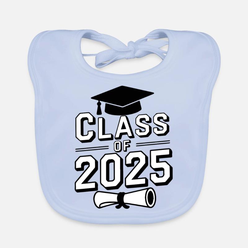 Abschlussklasse 2025 Absolvent Konfetti Student Baby Bio-Lätzchen