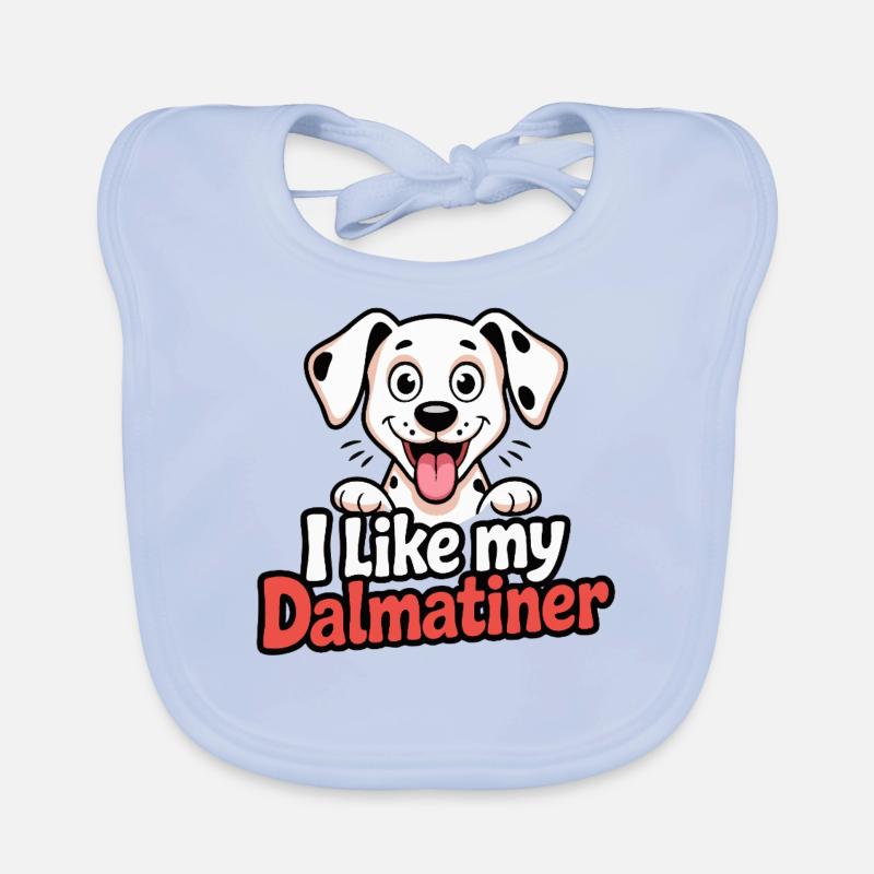 J’aime mon chien dalmatien Love Bavoir bio Bébé
