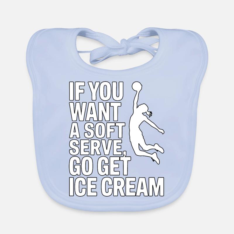 Soft-serve ? Puis c’est parti pour la glace – le volleyball Bavoir bio Bébé