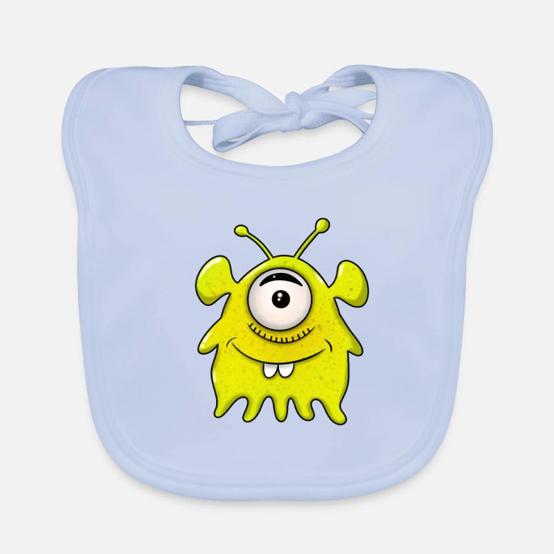 Monsters from outer space Organic Baby Bibs