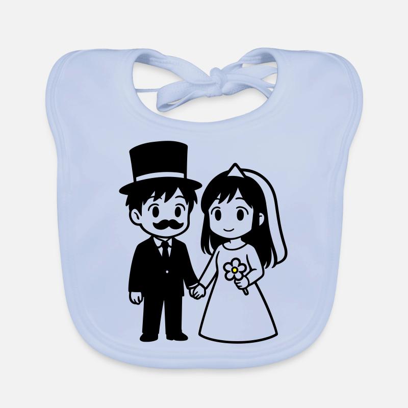 Brautpaar Ehepaar Anime Baby Bio-Lätzchen