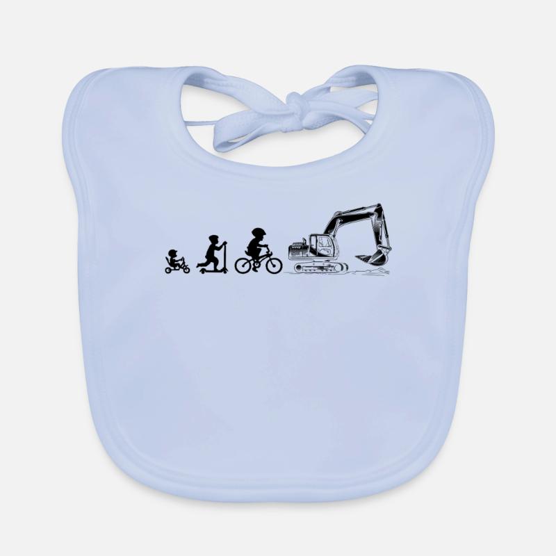 Evolution Amateurs de pelles Bavoir bio Bébé