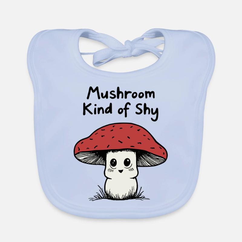 Champignon un peu timide Bavoir bio Bébé