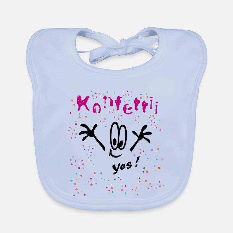 Konfetti Karneval Comic Baby Bio-Lätzchen