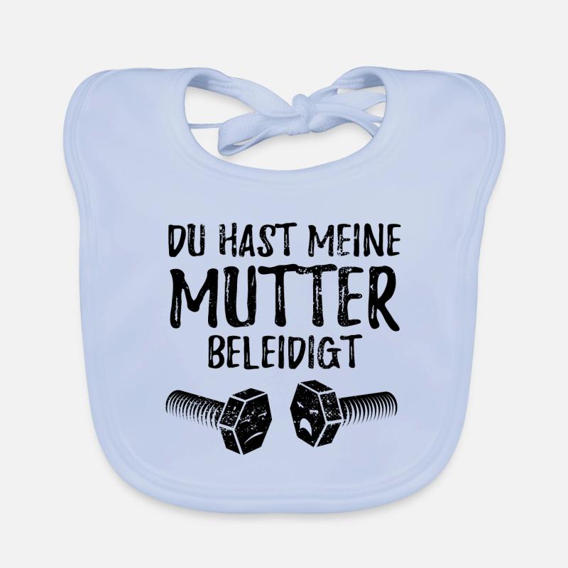 Du hast meine Mutter beleidigt - Schraube Baby Bio-Lätzchen