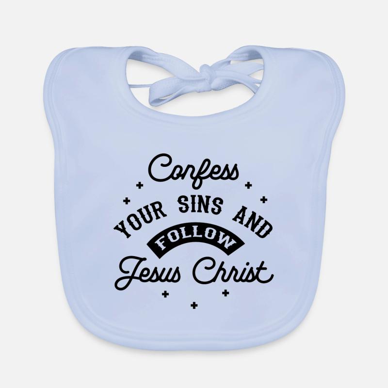 Folgen Sie Jesus Christus Bibelstudium Glaube Gott Baby Bio-Lätzchen