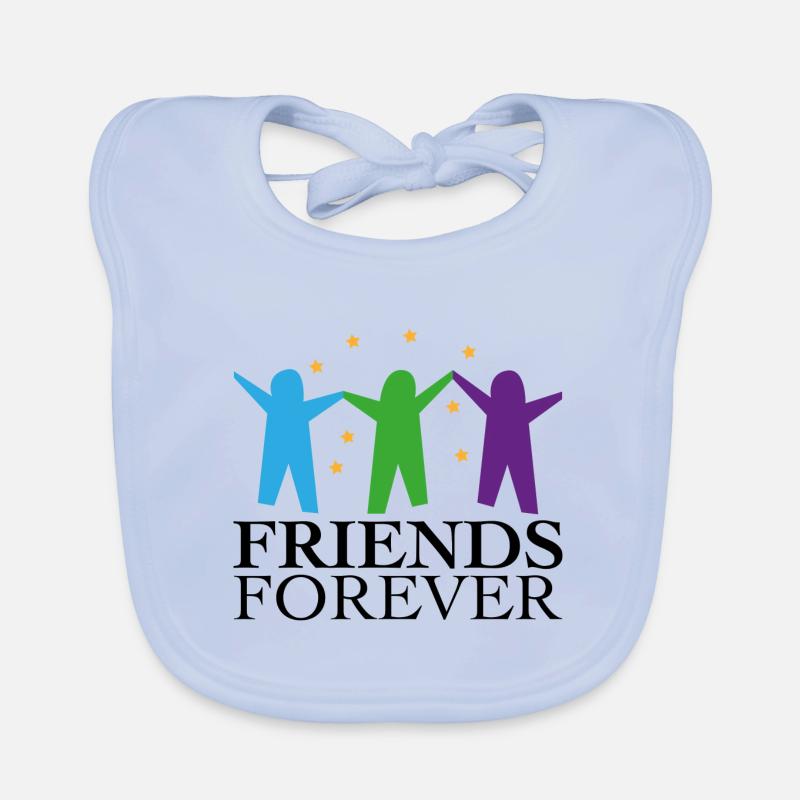 friends for ever Organic Baby Bibs