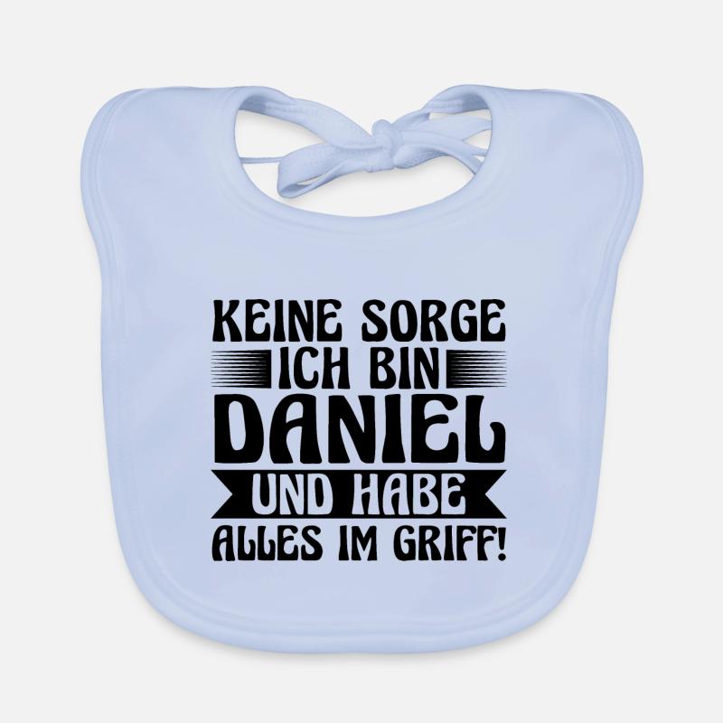 First name Daniel Organic Baby Bibs