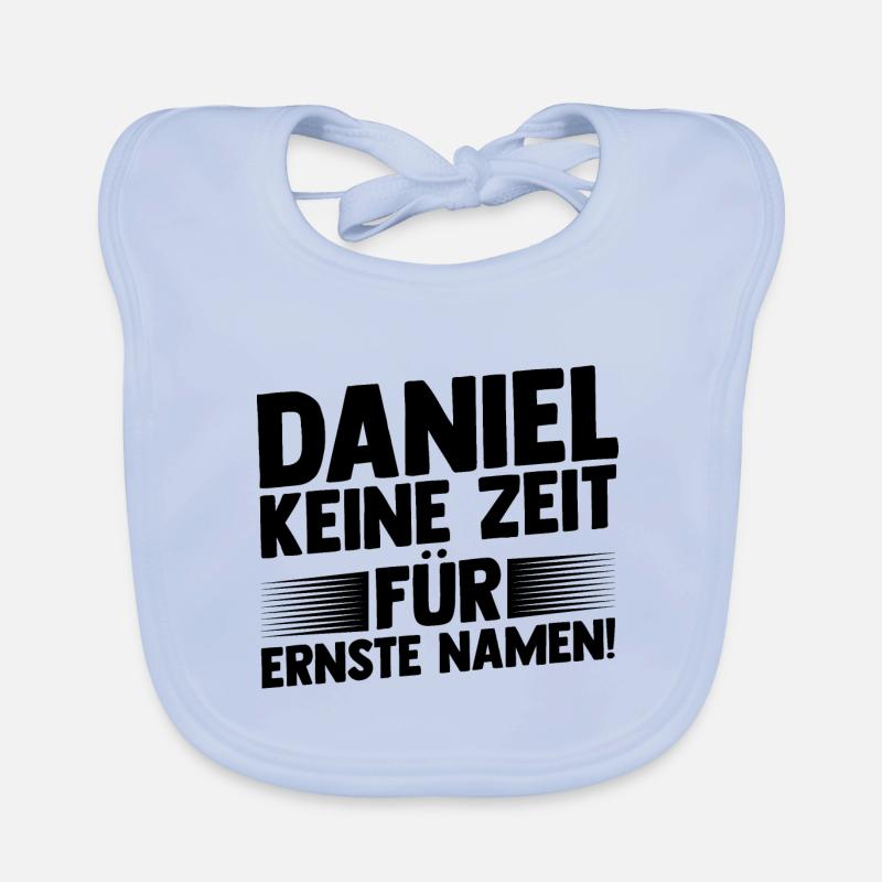 First name Daniel Organic Baby Bibs