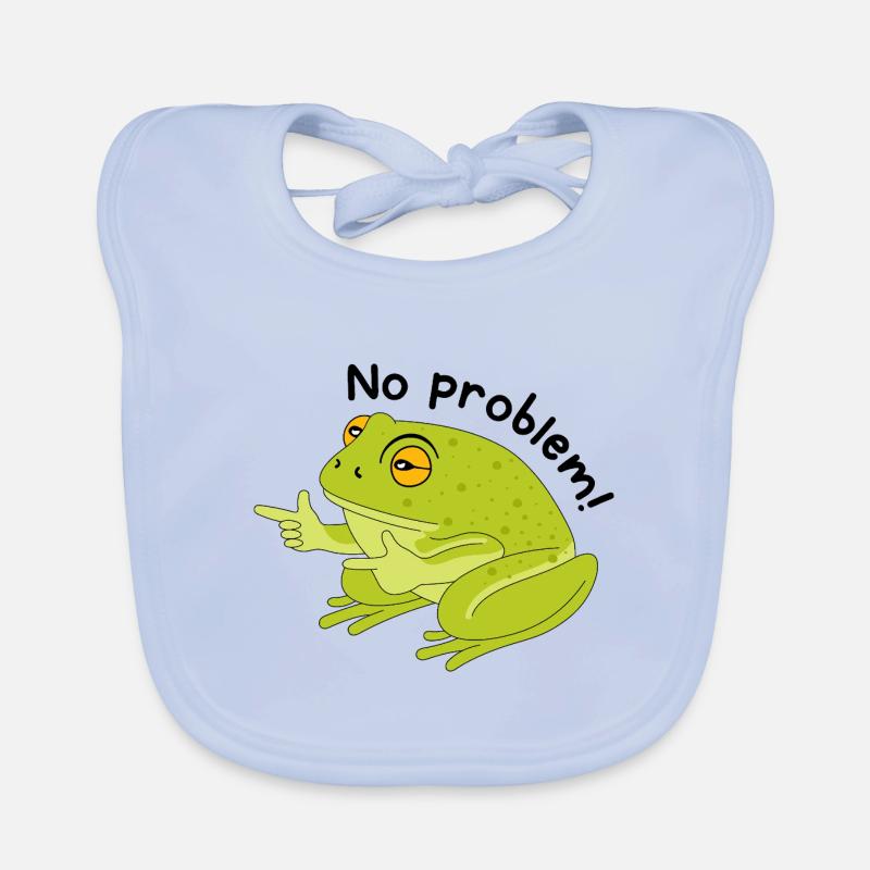 Frosch kein problem Baby Bio-Lätzchen
