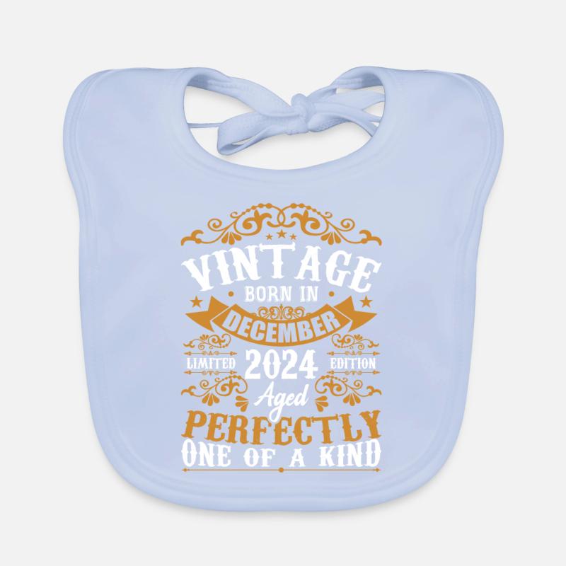 Dezember 2024 Geburtstagsgeschenk Dezember 2024 Baby Bio-Lätzchen