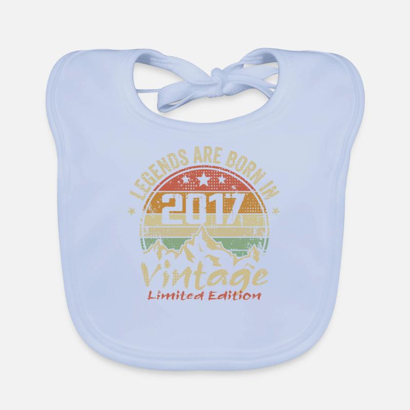 The legends were born in 2017 - 2017 Organic Baby Bibs