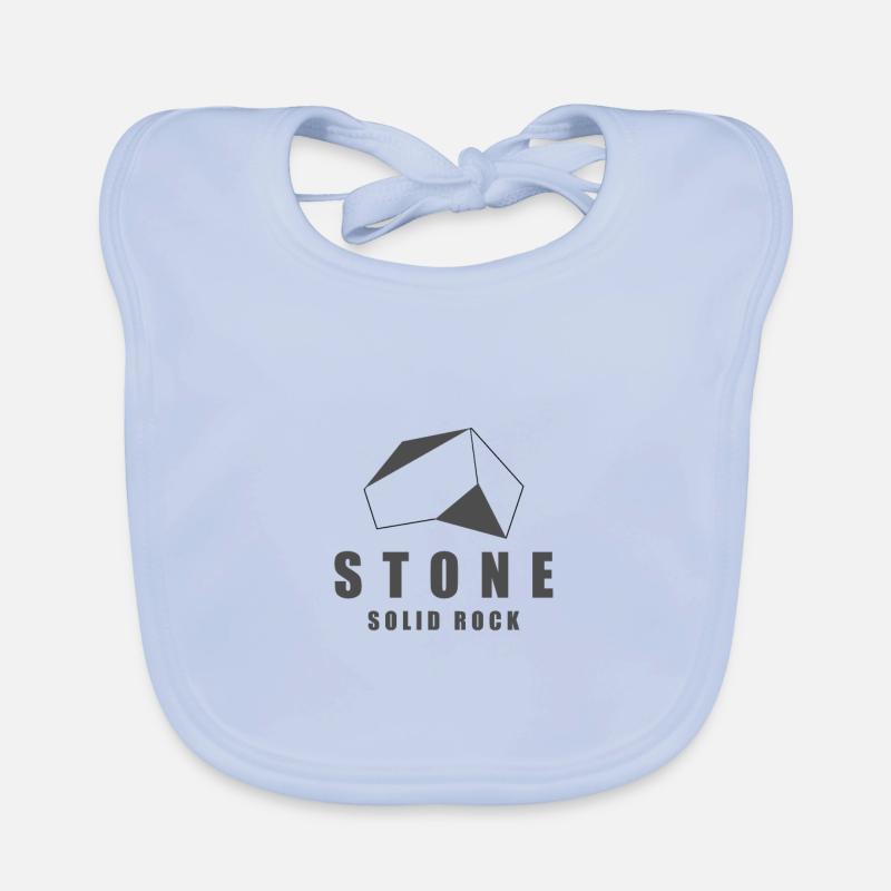 Stone solid rock - Solider Stein Baby Bio-Lätzchen
