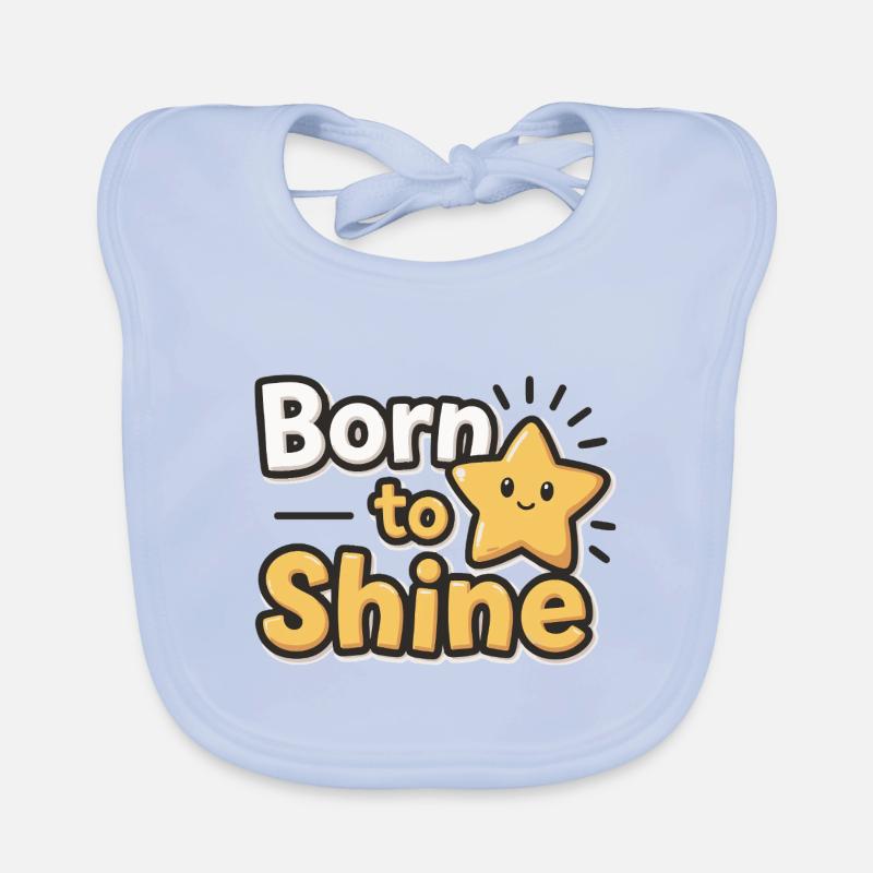 Né pour briller – Strahlender Stern Bavoir bio Bébé