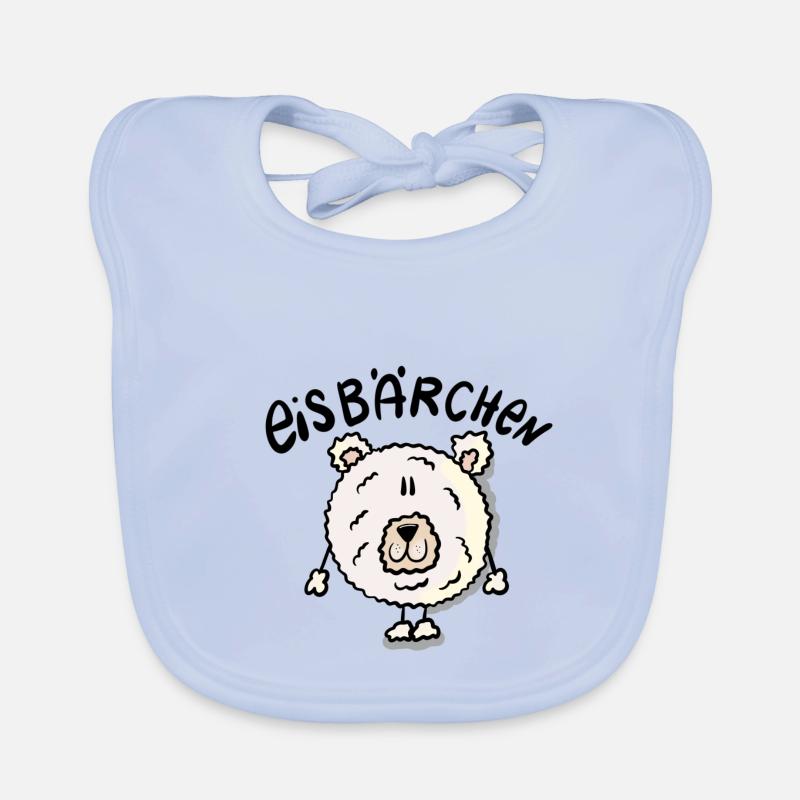 Eisbärchen Baby Bio-Lätzchen