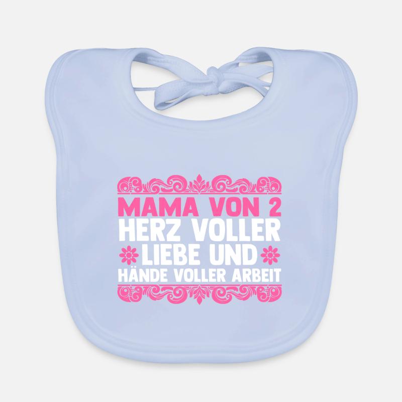 Maman de 2 enfants Bavoir bio Bébé