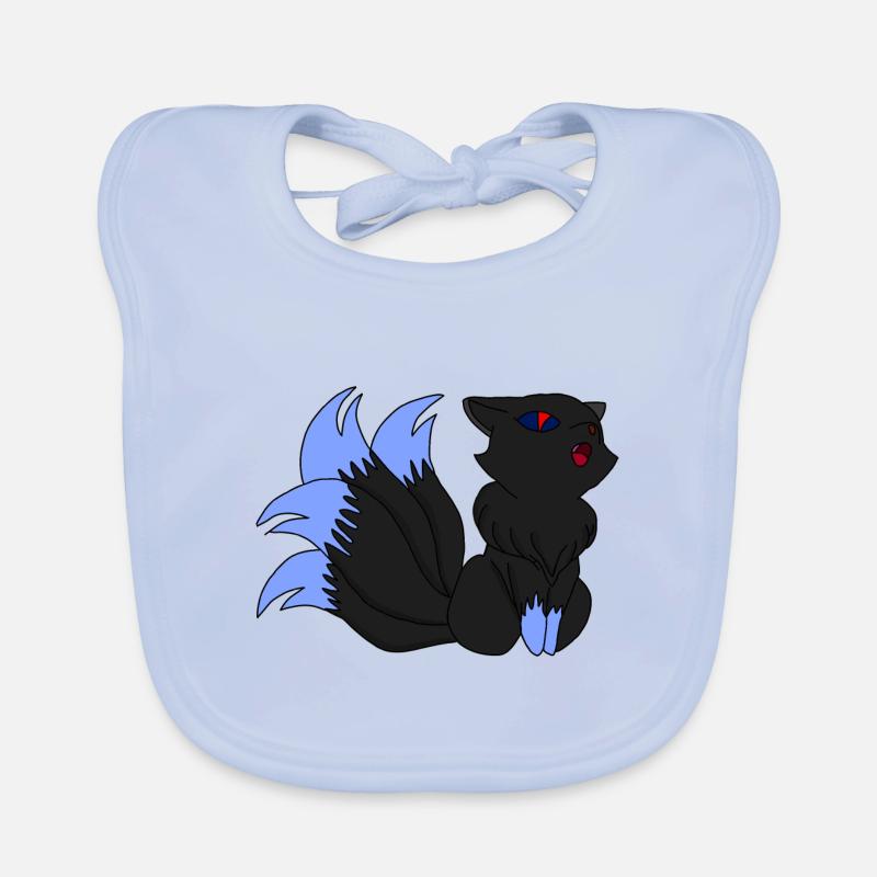 Dark Kitsune / Idée cadeau Bavoir bio Bébé