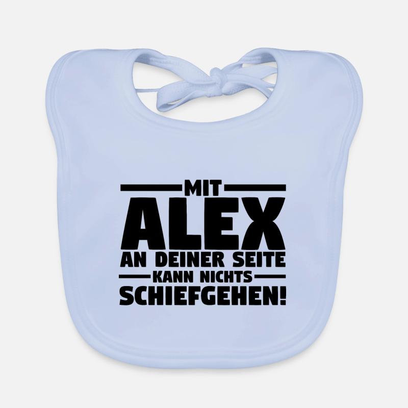 Alexander Alexandra Alexa Alex Baby Bio-Lätzchen