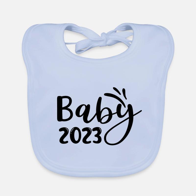 Bébé 2023 Grossesse Annonce Naissance bébé Bavoir bio Bébé