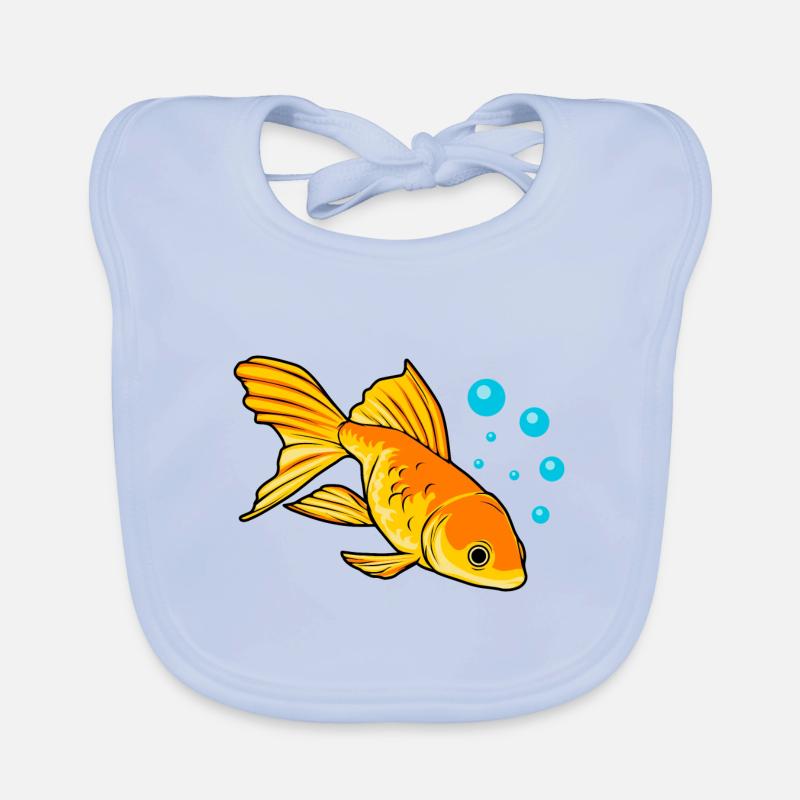 Goldfish Aquaristics Hobby Cute Fish Organic Baby Bibs