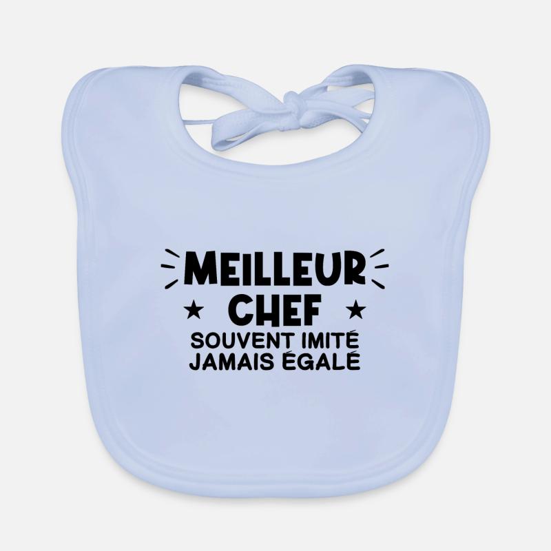 Chef | Je suis le meilleur Chef Bavoir bio Bébé